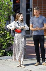 LILY COLLINS Out in West Hollywood 04/23/2019