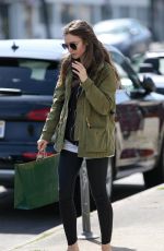 LILY COLLINS Out Shopping in Hollywood 04/14/2019