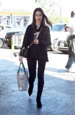 LILY COLLINS Shopping at Whole Foods in West Hollywood 04/18/2019