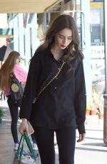 LILY COLLINS Shopping at Whole Foods in West Hollywood 04/18/2019