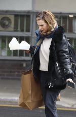 LILY JAMES Arrives at a Studio in West London 04/04/2019