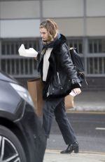 LILY JAMES Arrives at a Studio in West London 04/04/2019