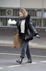 LILY JAMES Arrives at a Studio in West London 04/04/2019