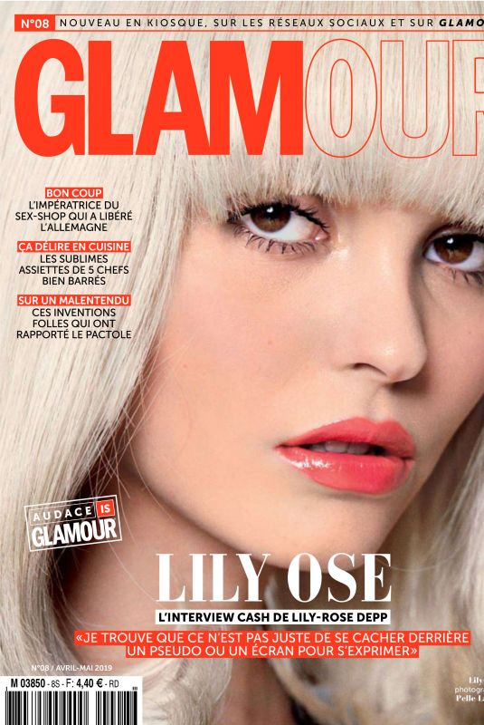 LILY-ROSE DEPP in Glamour Magazine, France April/May 2019