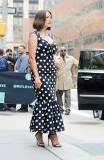 LINDSAY PRICE Arrives at AOL Build in New York 04/08/2019