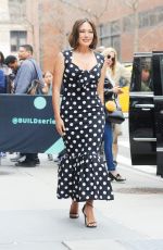 LINDSAY PRICE Arrives at AOL Build in New York 04/08/2019