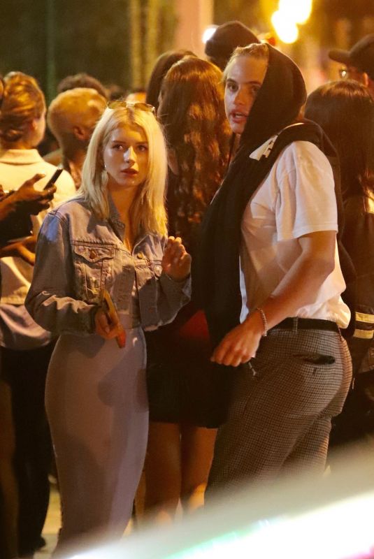 LOTTIE MOSS and Daniel Mickelson at Delilah in West Hollywood 04/23/2019