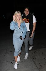 LOTTIE MOSS at Delilah Nightclub in West Hollywood 04/21/2019