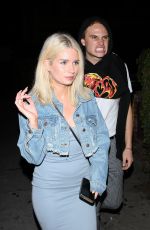 LOTTIE MOSS at Delilah Nightclub in West Hollywood 04/21/2019