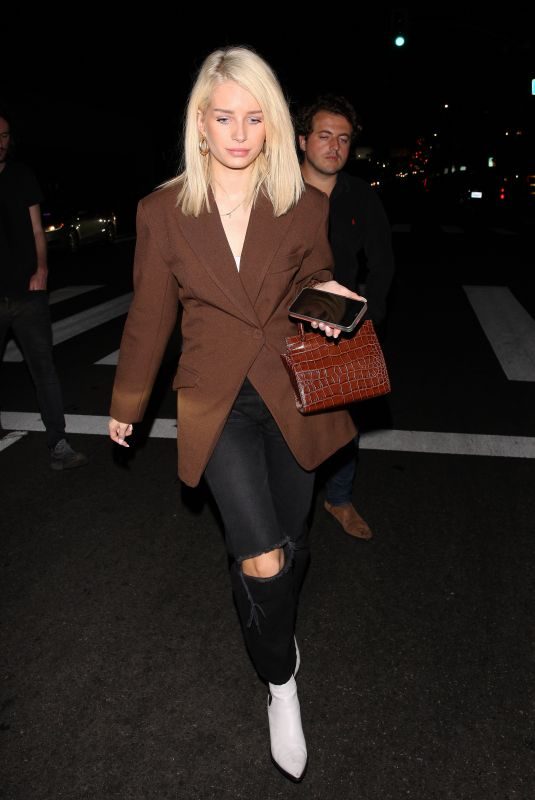 LOTTIE MOSS Night Out in West Hollywood 04/08/2019