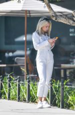LOTTIE MOSS Waiting for a Cab in Los Angeles 04/11/2019