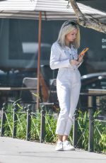 LOTTIE MOSS Waiting for a Cab in Los Angeles 04/11/2019
