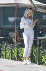 LOTTIE MOSS Waiting for a Cab in Los Angeles 04/11/2019