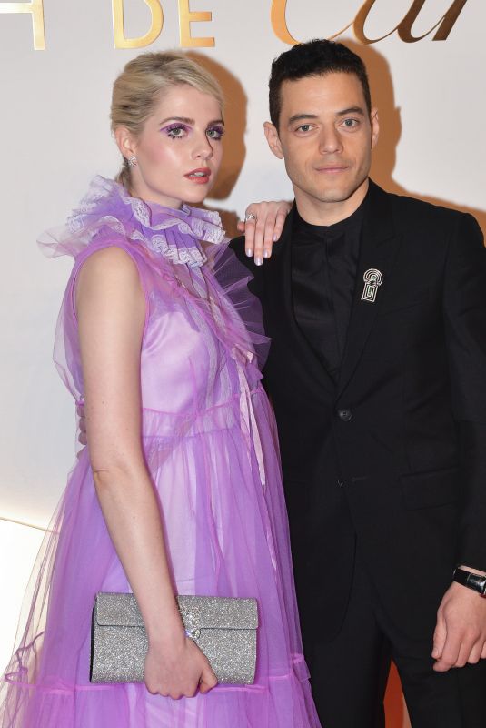 LUCY BOYNTON and Rami Malek at Clash De Cartier Launch Photocall in Paris 04/10/2019