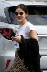 LUCY HALE at a Nail Salon in Los Angeles 04/30/2019