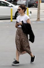 LUCY HALE at a Nail Salon in Los Angeles 04/30/2019
