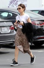 LUCY HALE at a Nail Salon in Los Angeles 04/30/2019