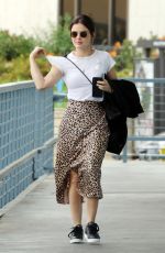LUCY HALE at a Nail Salon in Los Angeles 04/30/2019