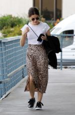 LUCY HALE at a Nail Salon in Los Angeles 04/30/2019