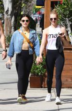 LUCY HALE Heading to a Gym in Los Angeles 04/02/2019