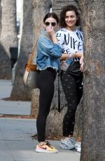LUCY HALE Heading to a Gym in Los Angeles 04/02/2019