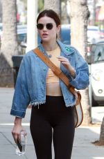 LUCY HALE Heading to a Gym in Los Angeles 04/02/2019