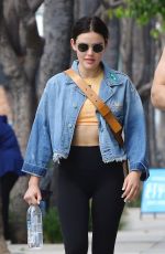 LUCY HALE Heading to a Gym in Los Angeles 04/02/2019