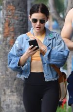 LUCY HALE Heading to a Gym in Los Angeles 04/02/2019