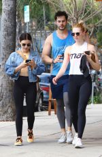 LUCY HALE Heading to a Gym in Los Angeles 04/02/2019
