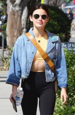 LUCY HALE Heading to a Gym in Los Angeles 04/02/2019