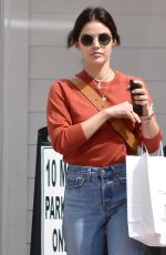 LUCY HALE in Ripped Denim Out in Los Angeles 04/04/2019