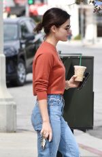 LUCY HALE in Ripped Denim Out in Los Angeles 04/04/2019