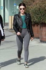 LUCY HALE in Tights Out and About in Studio City 04/05/2019