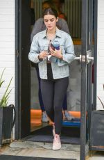 LUCY HALE Leaves a Gym in Los Angeles 04/04/2019