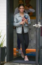 LUCY HALE Leaves a Gym in Los Angeles 04/04/2019