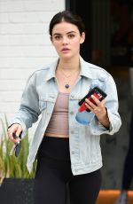 LUCY HALE Leaves a Gym in Los Angeles 04/04/2019