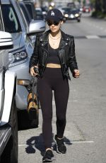 LUCY HALE Leaves a Gym in Studio City 04/22/2019
