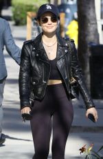 LUCY HALE Leaves a Gym in Studio City 04/22/2019