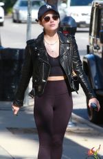 LUCY HALE Leaves a Gym in Studio City 04/22/2019