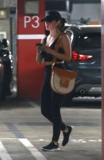 LUCY HALE Leaves Soul Cycle in Los Angeles 04/02/2019