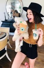 LUCY HALE with Her Dog - Instagram Pictures 04/01/2019