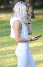LYRA RAE Doing Yoga at a Park in Los Angeles 04/03/2019