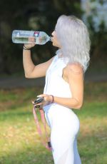 LYRA RAE Doing Yoga at a Park in Los Angeles 04/03/2019