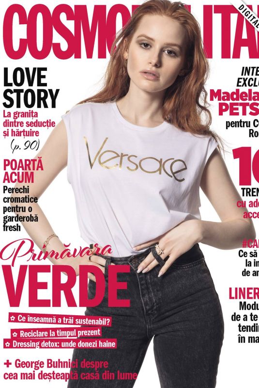 MADELAINE PETSCH on the Cover of Cosmopolitan Magazine, Romania Digital Edition 2019