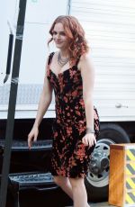 MADELINE BREWER on the Set of Hustlers in New York 04/24/2019