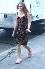 MADELINE BREWER on the Set of Hustlers in New York 04/24/2019