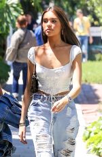 MADISON BEER in Ripped Jeans Out in West Hollywood 04/22/2019