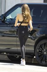 MADISON BEER in Spanex Out in Hollywood 04/18/2019