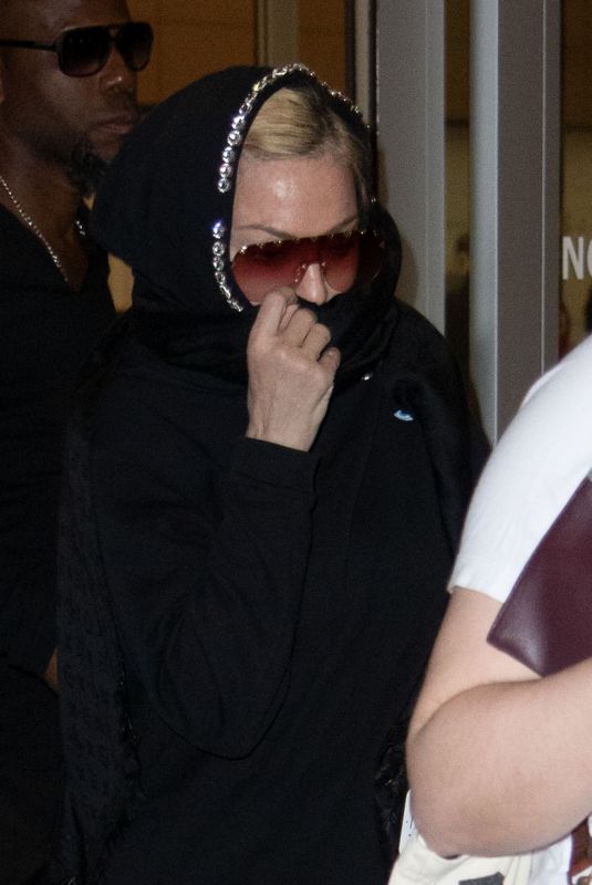 MADONNA Arrives at McCarran International Airport in Las Vegas 04/27/2019