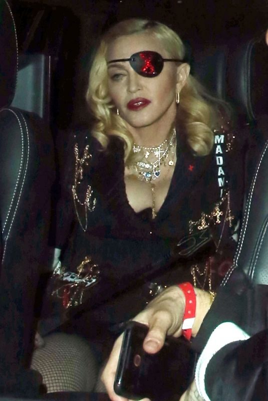 MADONNA Leaves MTV Studios in London 04/24/2019